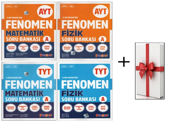Fenomen AYT ve TYT Matematik + Fizik Soru Bankaları (4 Kitap)