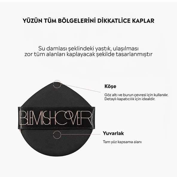 Hanskin Blemish Cover Conceal Cushion - No23 Cream 11 g - Resim 3