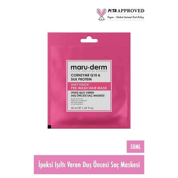 Maruderm Coenzyme Q10 and Silk Protein Duş Öncesi Saç Maskesi 50 ml - Resim 2