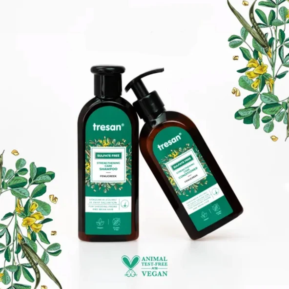 Tresan Çemen Otu Güçlendirici Sülfatsız Bakım Şampuanı 300 ml - Resim 5