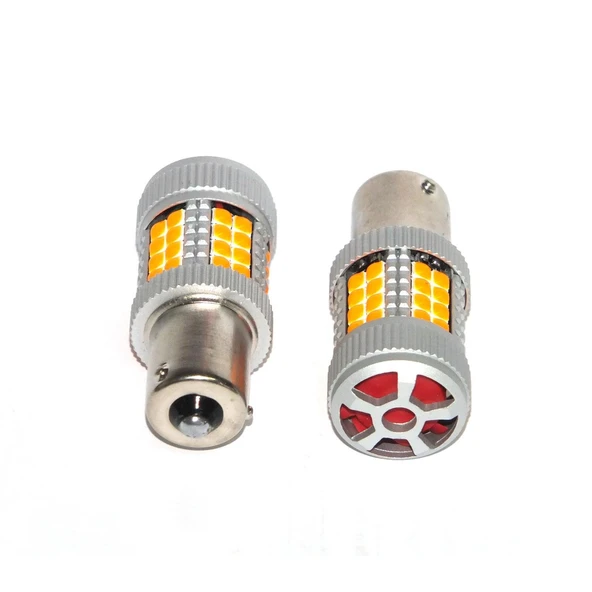 Platinum FX4086 Serisi Turbo Fanlı Şaşı Tırnaklı 40 Led Turuncu Sinyal Ampülü Süper Parlak İki Adet ürün görseli