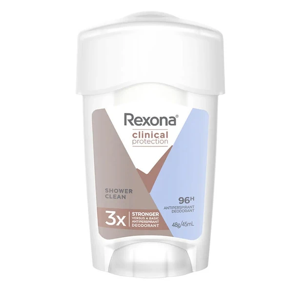 Rexona Clinical Protection Shower Clean Stick Deodorant 45 ml ürün görseli