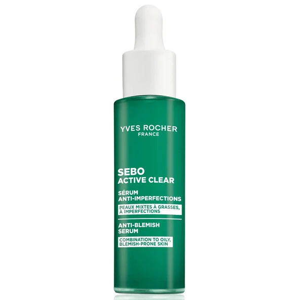 Yves Rocher Sebo Active Clear Vegetal Yağ Dengeleyici Cilt Serumu 30 ml - Resim 2