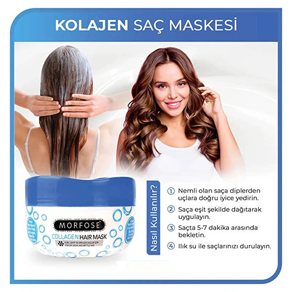 Morfose Collagen Hair Mask 500 ml - Resim 3
