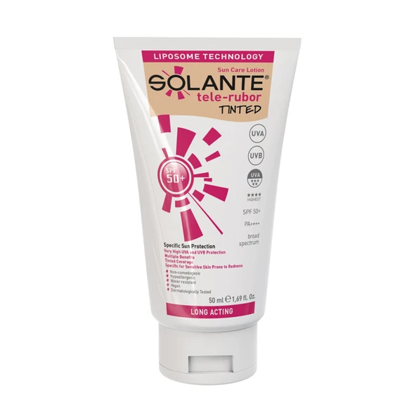 Solante Telerubor Tinted SPF 50+ Losyon 50 ml ürün görseli