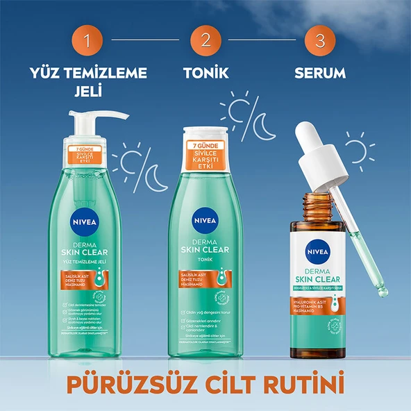 Nivea Derma Skin Clear Sivilce Karşıtı Serum 30 ml - Resim 5