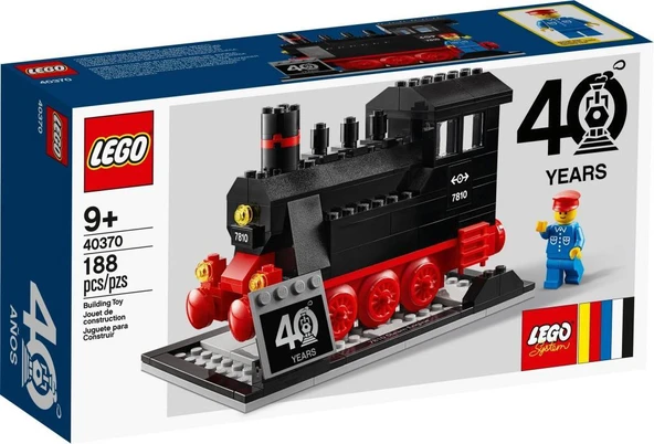 LEGO Iconic 40370 LEGO Trains 40th Anniversary Set ürün görseli