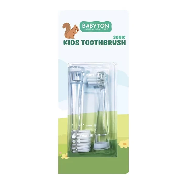 Babyton Sonik Pilli Diş Fırçası 2li Yedek Başlık ürün görseli
