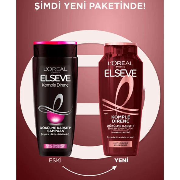 Elseve Komple Direnç Dökülme Karşıtı Şampuan 300 ml - Resim 3