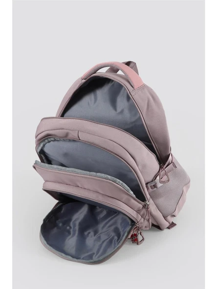 Ççs Su Geçirmez Kumaş Çocuk Çok Gözlü Mor Pembe Ortopedik Sırt Okul Çantası (51928) - 4