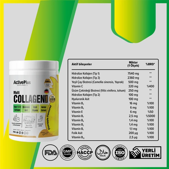 Active Plus Multi Collagen 30 Ölçek x 10gr - 2