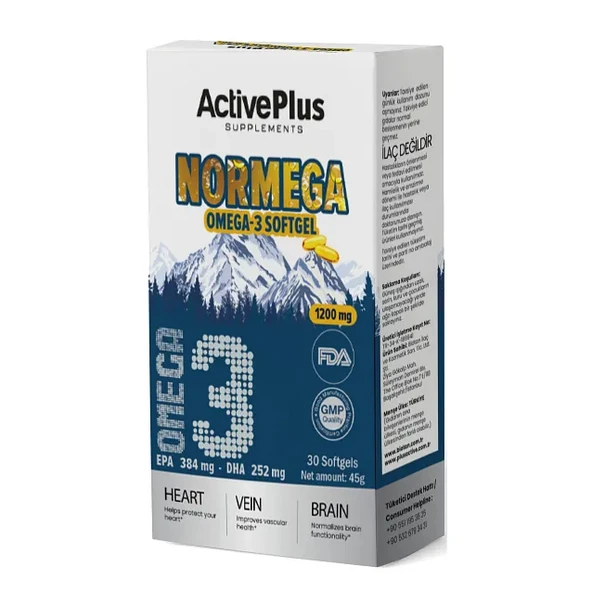 ActivePlus Normega 30 Softgel Kapsül ürün görseli