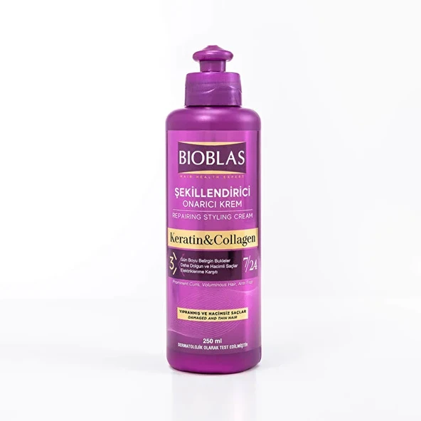 Bioblas Keratin + Collagen Şekillendirici Saç Bakım Kremi 250 ml ürün görseli