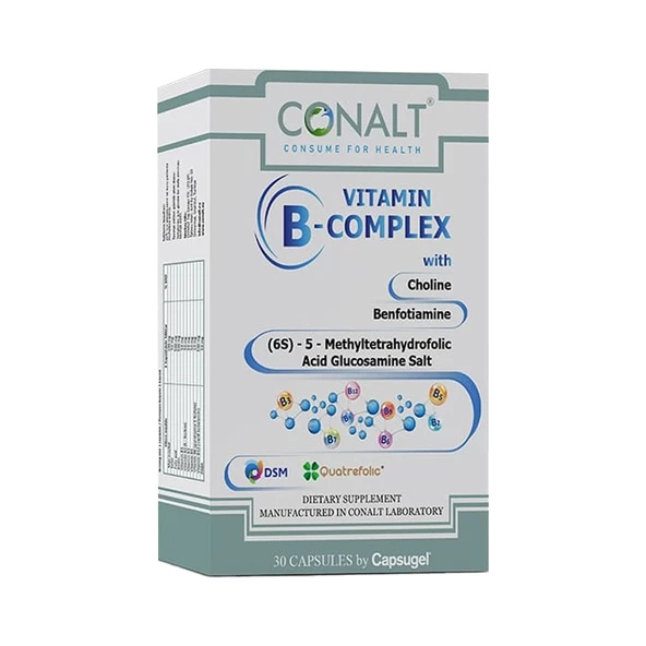 Conalt Vitamin B Complex Takviye Edici Gıda 30 Kapsül ürün görseli