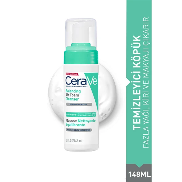 CeraVe Balancing Air Foam Cleanser 148 ml - Resim 4