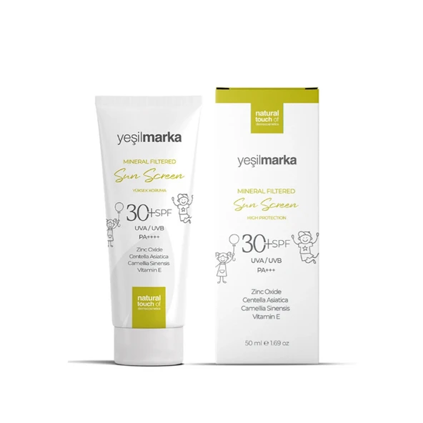 Yeşilmarka Mineral Filtreli Güneş Kremi 30+Spf 50 ml ürün görseli