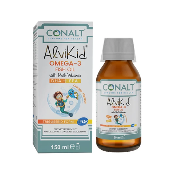 Conalt Alvikid Omega - 3 Sıvı Takviye Edici Gıda 150 ml ürün görseli