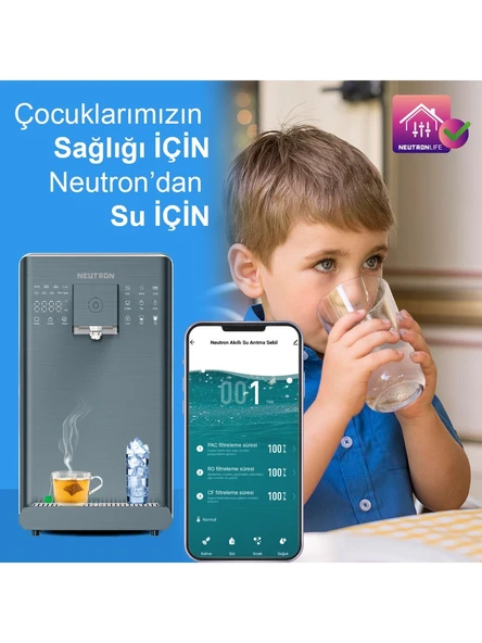 Neutron NTL-SU20C6WB Akıllı Sıcak Soğuk Su Arıtma Cihazı Pompalıdır Ve Su Tankı Olmadan Arıtır Mobil Uygulama Kullanımı - 6