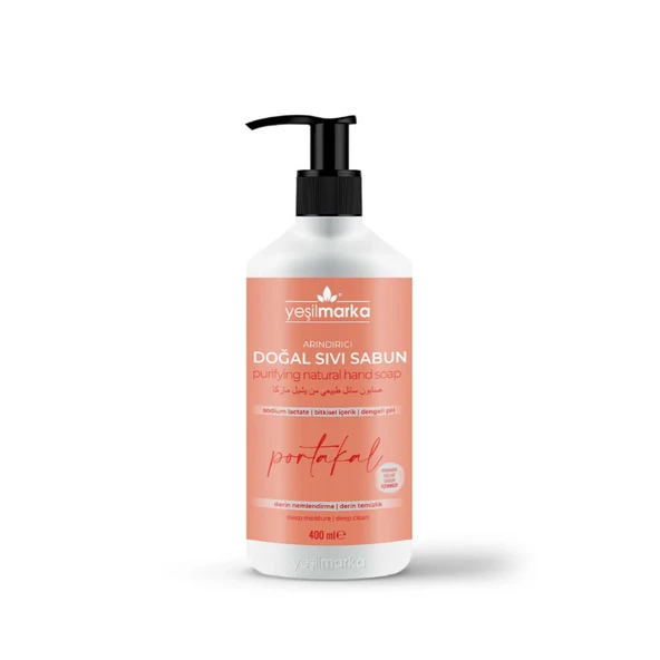 Yeşilmarka Arındırıcı Portakallı Doğal Sıvı Sabun 400 ml ürün görseli