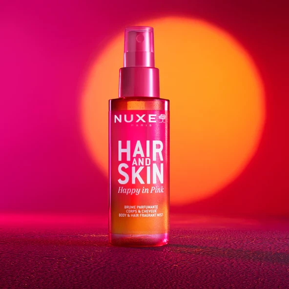 Nuxe Hair and Skin Happy in Pink Body and Hair Fragrant Mist 100 ml - Resim 2