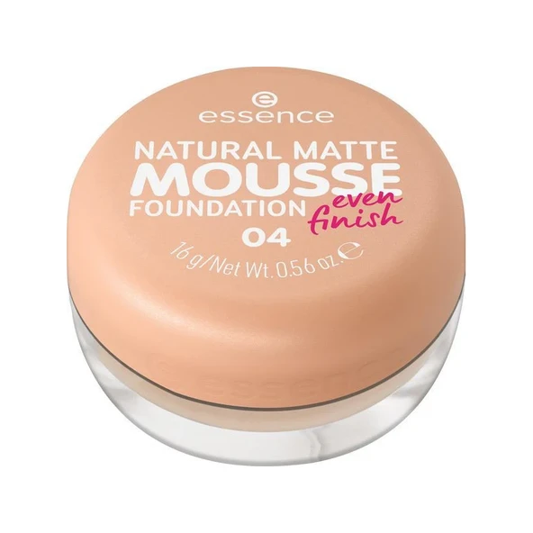 Essence Natural Matte Mousse Foundation 04 - 16gr ürün görseli