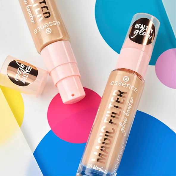 Essence Makeup Base Glow Booster Magic Filter - 20 Medium 14 ml - Resim 4