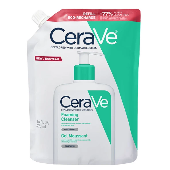 CeraVe Normal Ve Yağlı Ciltler İçin Köpüren Temizleyici 473 ml - Refill ürün görseli