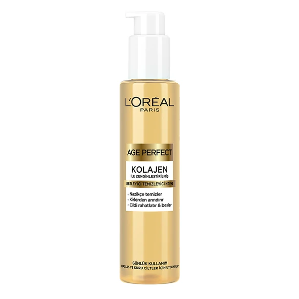 Loreal Paris Age Perfect Kolajen Besleyici Temizleyici Krem 150 ml ürün görseli