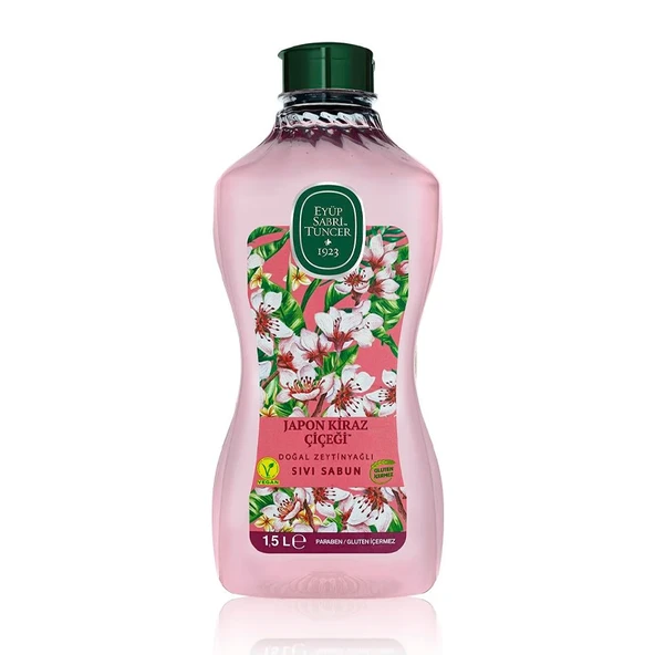 Eyüp Sabri Tuncer Doğal Zeytinyağlı Sıvı Sabun Japon Kiraz Çiçeği 1.5 L ürün görseli