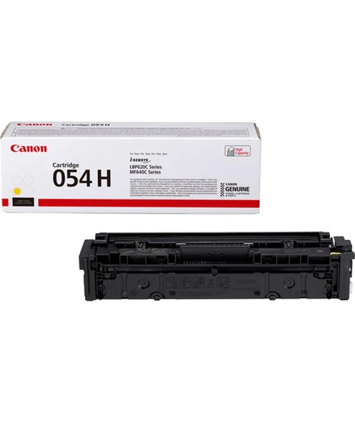 Canon CRG-054H Y Yellow Sarı Yüksek Kapasiteli Toner MF645 - 1