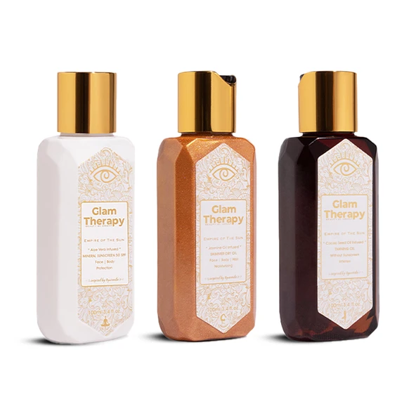 Glam Therapy Empire Of The Sun Serisi 3lü Set - Kozmetik Çanta Hediyeli