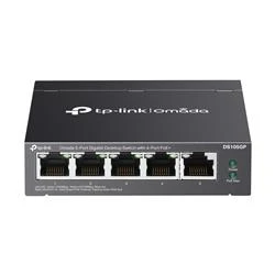 Omada Tp-Link DS105GP 5 Port 10-100-1000 Poe+ Switch Çelik Kasa Rack Mount - Resim 2