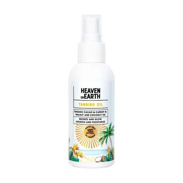 Heaven on Earth %100 Doğal ve Organik Bronzlaştırıcı Yağ 100 ml - 1