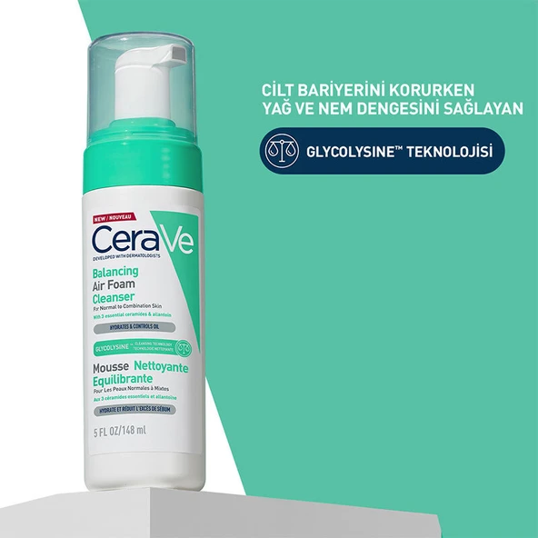 CeraVe Balancing Air Foam Cleanser 148 ml - Resim 2
