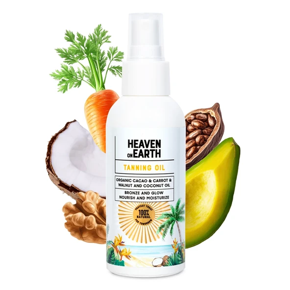 Heaven on Earth %100 Doğal ve Organik Bronzlaştırıcı Yağ 100 ml - 2