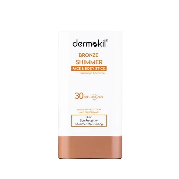 Dermokil Bronze Shimmer Spf30+ Face and Body Stick 20 g ürün görseli