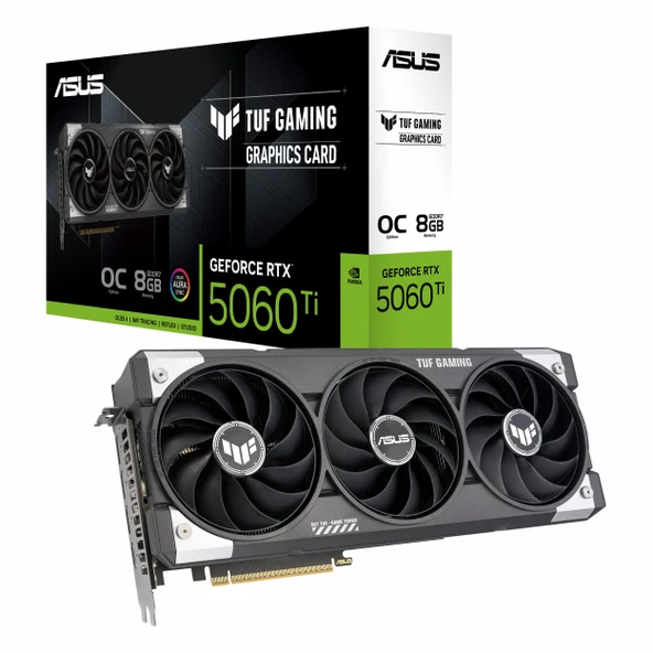 Asus TUF Gaming GeForce RTX 5060 Ti OC 8GB GDDR7 128Bit HDMI/DP Ekran Kartı ürün görseli 1