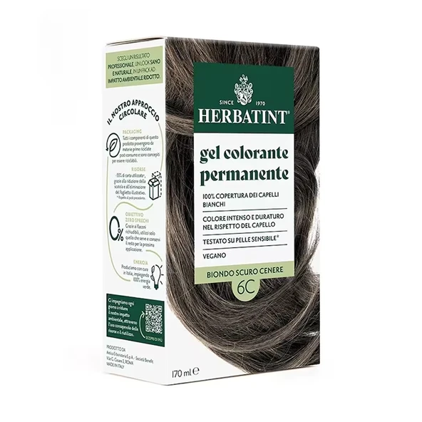 Herbatint Dark Ash Blonde 6C Koyu Küllü Sarı Saç Boyası 170 ml ürün görseli