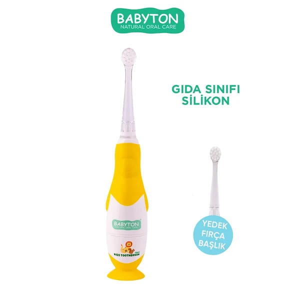 Babyton Bebekler ve Çocuklar İçin Sonik Pilli Diş Fırçası - Resim 2