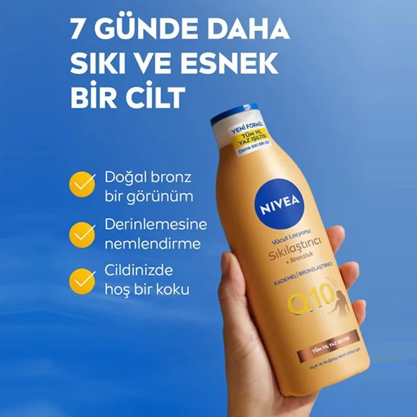 Nivea Q10 Sıkılaştırıcı ve Bronzlaştırıcı Vücut Losyonu 400 ml - Resim 2
