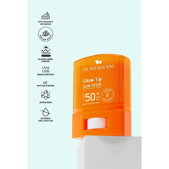 Herbaderm Stick Güneş Koruyucu 50+ SPF Leke Karşıtı ve Aydınlatıcı 19 gr - Resim 2