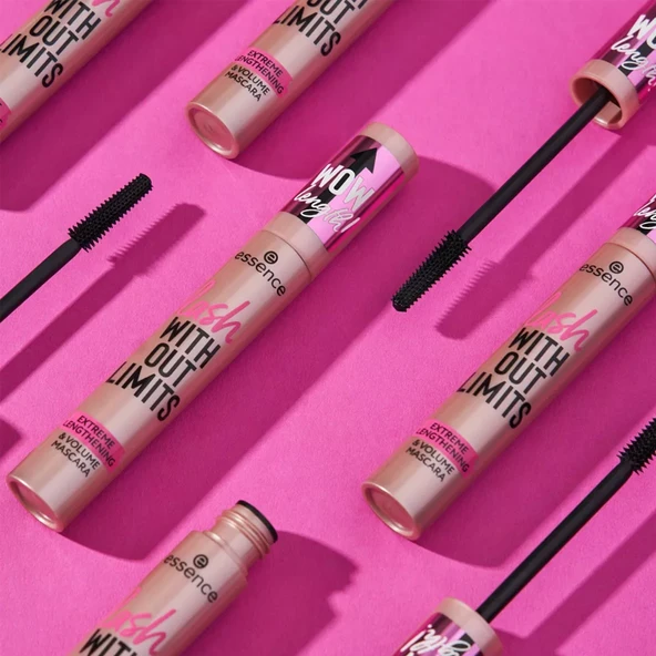 Essence Mascara Without Limits Extreme Lengthening and Volume - 01 Black 13 ml - 7