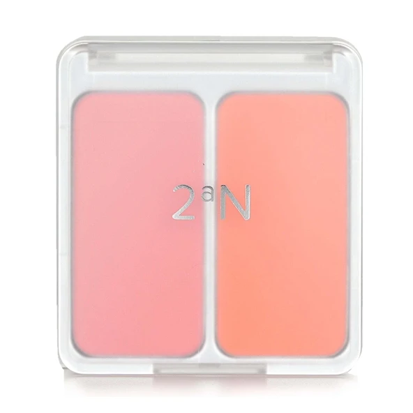 2aN Dual Cheek Allık - 04 Hot Living Coral 4.5 g - Resim 3