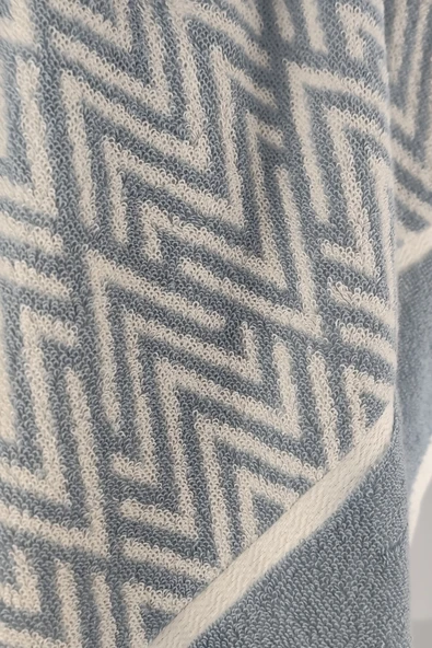 Sevim İpliği Boyalı El/Saç Havlusu - %100 Pamuk & Yumuşak & Çizgili Havlu - 45x90 cm - 11