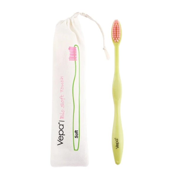 Vepa Bio Soft Touch Ahşap Yetişkin Diş Fırçası Keseli Ambalaj ürün görseli