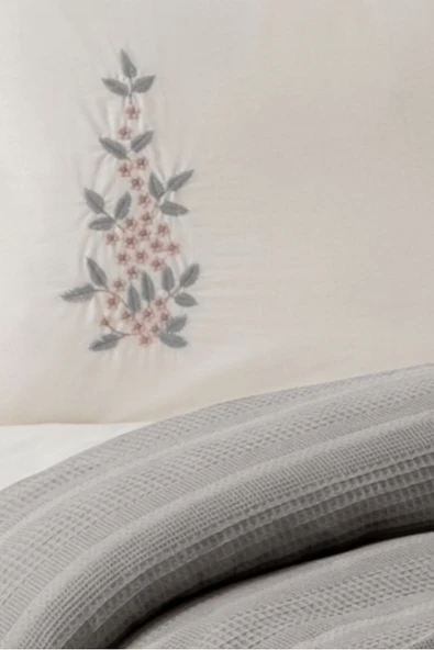 Sevim Çift Kişilik 4 Parça Pike Takımı Çeyizlik, Full Takım Seti Legacy - Resim 5