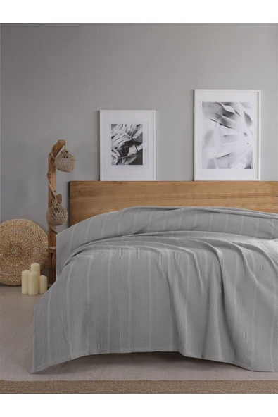 Sevim Tek Kişilik Waffle Pike 160x230cm, %100 Pamuk, Petek Tasarım Pike - Resim 5