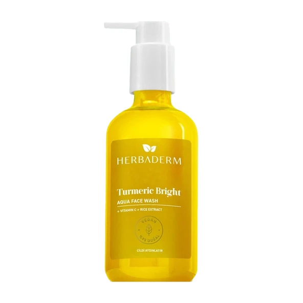 Herbaderm Turmeric Bright Aqua Face Wash 250 ml ürün görseli