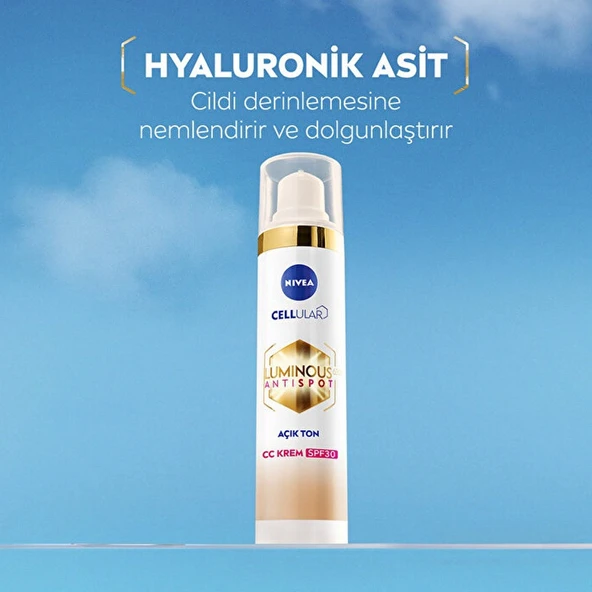 Nivea Luminous Anti Spot CC Krem SPF 30 - Renkli Nemlendirici Açık Ton 40 ml - 2