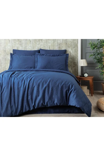 Sevim Tivoli Jakarlı %100 Pamuk Saten Çift Kişilik Nevresim Takımı-Diamond-8 Farklı Renk Seçeneğii